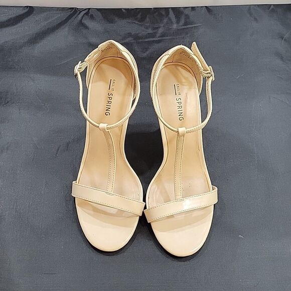 CALL IT SPRING WOMEN'S ANKLE STRAP STILETTOS OPEN ROUND TOE HEELED SANDALS - Picture 4 of 14